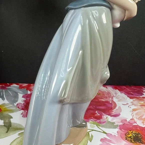 🛑SOLD🛑 NAO BY LLADRO PRETTY YOUNG GIRL HOLDING A RABBIT, 1980 SPAIN PORCELAIN - Picture 13 of 17